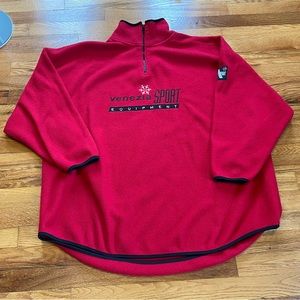 90s Venezia Sport Equipment vintage red fleece sweatshirt sweater brand name